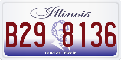IL license plate B298136