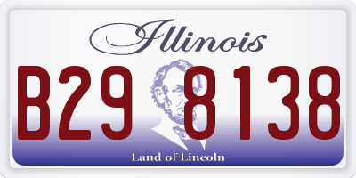 IL license plate B298138
