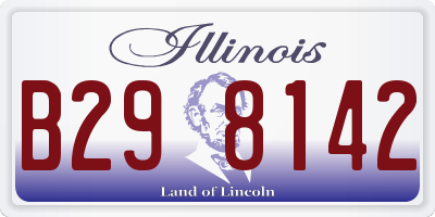 IL license plate B298142