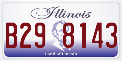 IL license plate B298143
