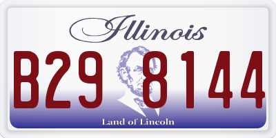 IL license plate B298144