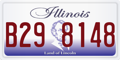 IL license plate B298148