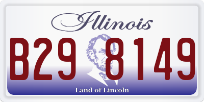 IL license plate B298149