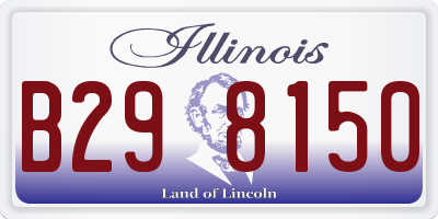 IL license plate B298150