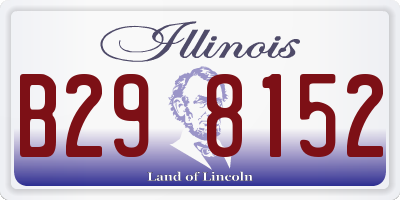IL license plate B298152