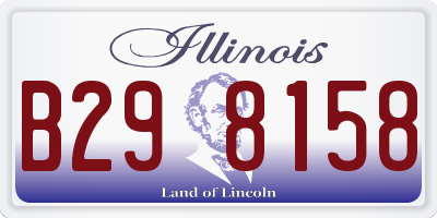 IL license plate B298158