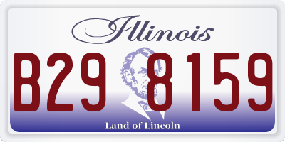 IL license plate B298159