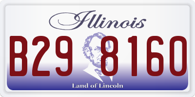 IL license plate B298160