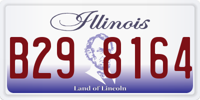 IL license plate B298164