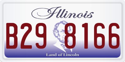 IL license plate B298166