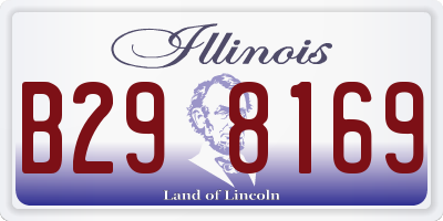IL license plate B298169