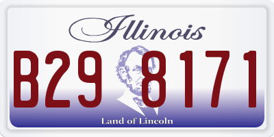 IL license plate B298171