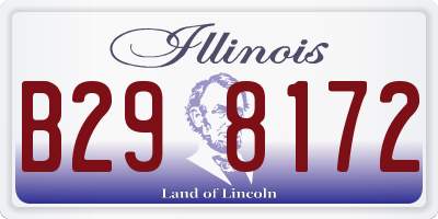 IL license plate B298172