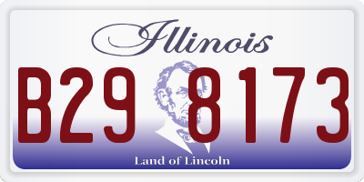 IL license plate B298173