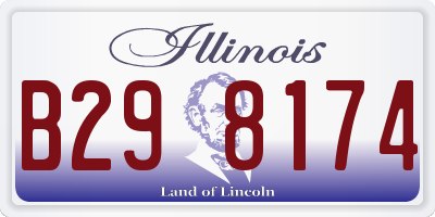 IL license plate B298174