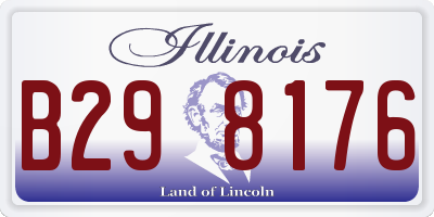 IL license plate B298176