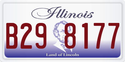 IL license plate B298177