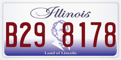IL license plate B298178