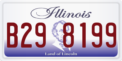 IL license plate B298199