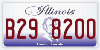 IL license plate B298200