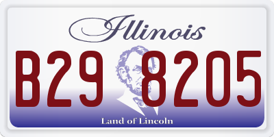 IL license plate B298205