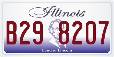 IL license plate B298207