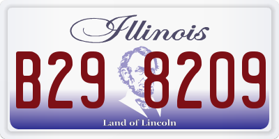 IL license plate B298209