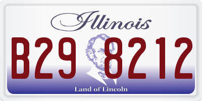 IL license plate B298212