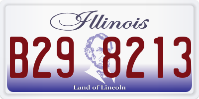 IL license plate B298213