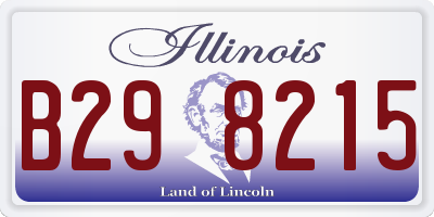 IL license plate B298215