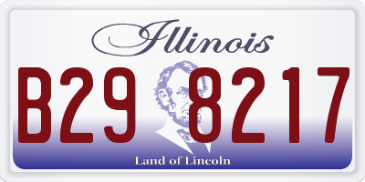 IL license plate B298217
