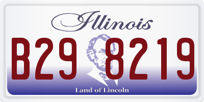IL license plate B298219