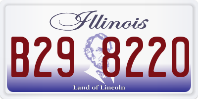 IL license plate B298220