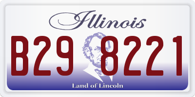 IL license plate B298221
