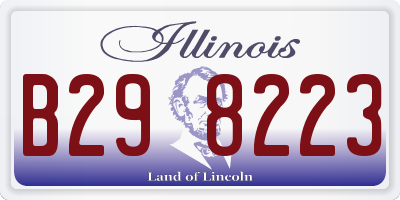 IL license plate B298223