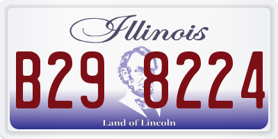 IL license plate B298224