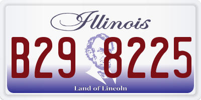 IL license plate B298225