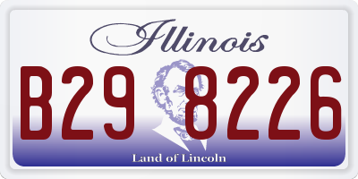 IL license plate B298226