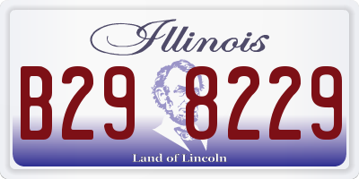 IL license plate B298229