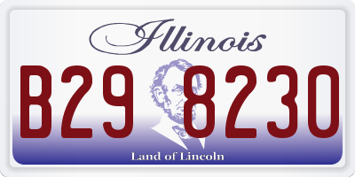 IL license plate B298230