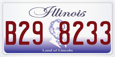 IL license plate B298233