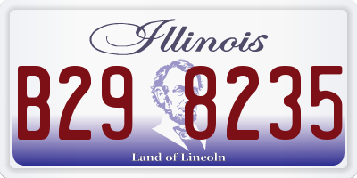 IL license plate B298235