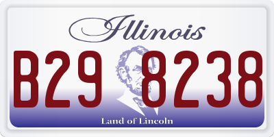 IL license plate B298238
