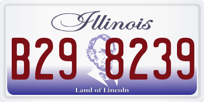 IL license plate B298239