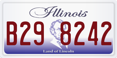 IL license plate B298242
