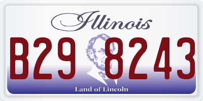 IL license plate B298243