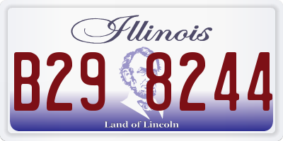 IL license plate B298244