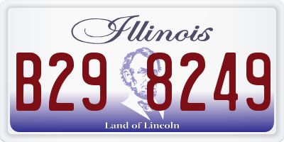 IL license plate B298249