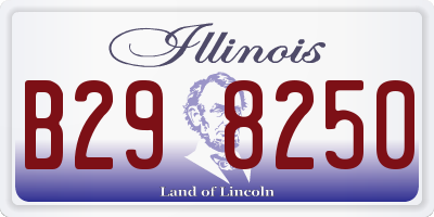 IL license plate B298250