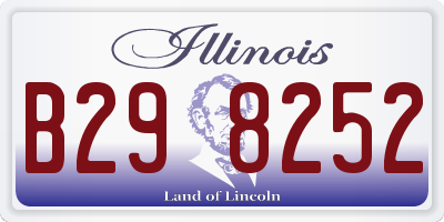 IL license plate B298252